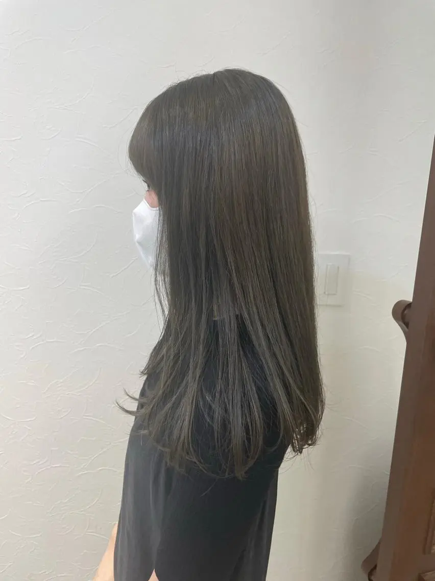 セミロング カラー puf/ rinaのヘアスタイル