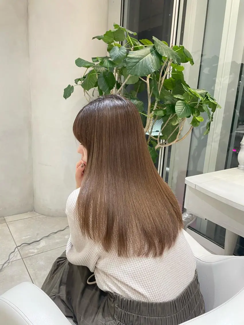 ロング カラー カット ヘアカラー トリートメント 【レイヤー特化】 ミディアム/深川諒のヘアスタイル