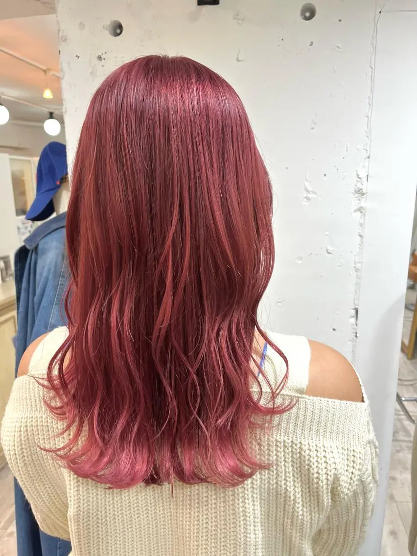 セミロング カラー カラーが上手い 辻悠月のヘアスタイル