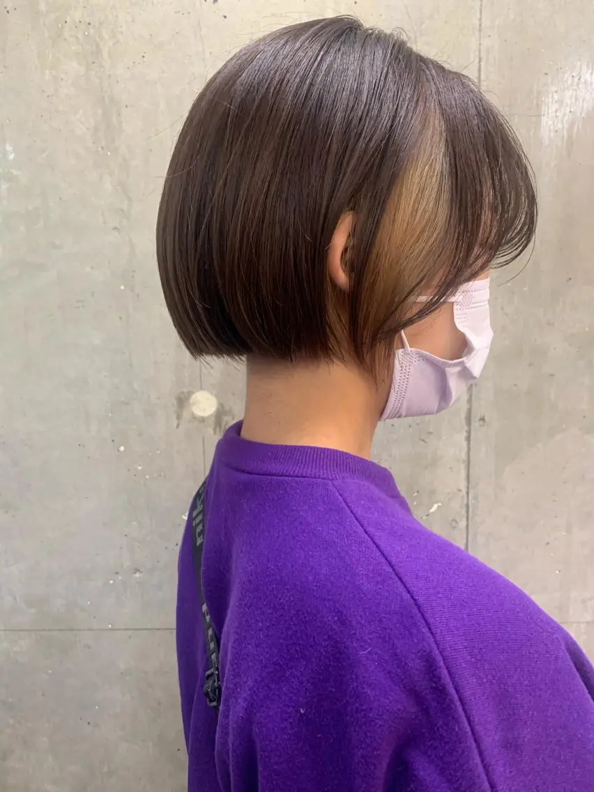 ショート カット ヘアカラー 佐々木 健太郎のヘアスタイル