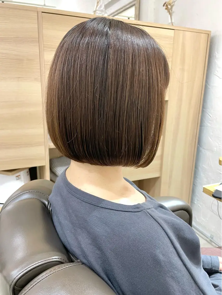ショート カラー 髪質改善 縮毛矯正/ レイヤー/銀座/本木のヘアスタイル