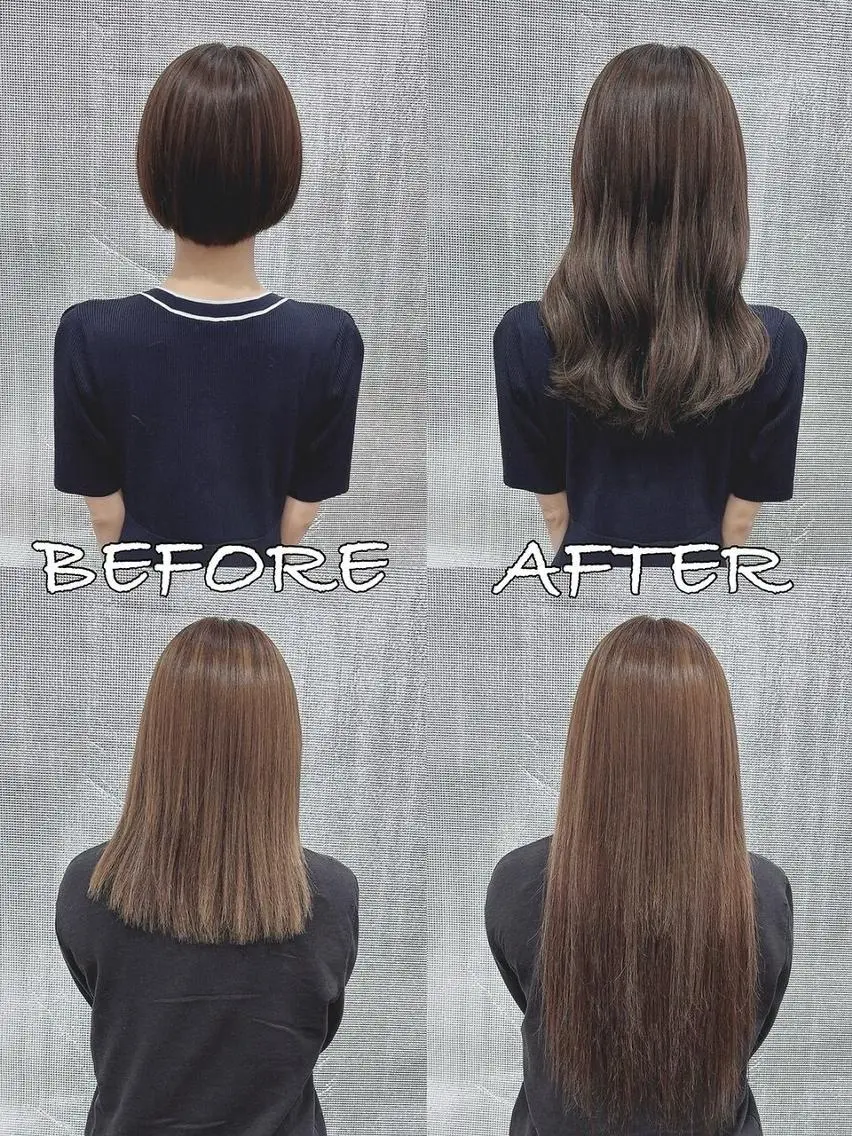 ロング カラー ヘアアレンジ シールエクステ バレイヤージュ ブリーチ ケアブリーチ ダブルカラー LIP 大阪本店 エクステ MISAのヘアスタイル
