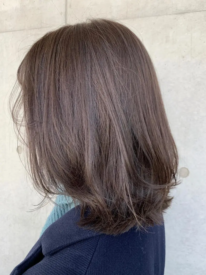 ミディアム カラー カット ヘアカラー トリートメント MAYU 💚森下のヘアスタイル
