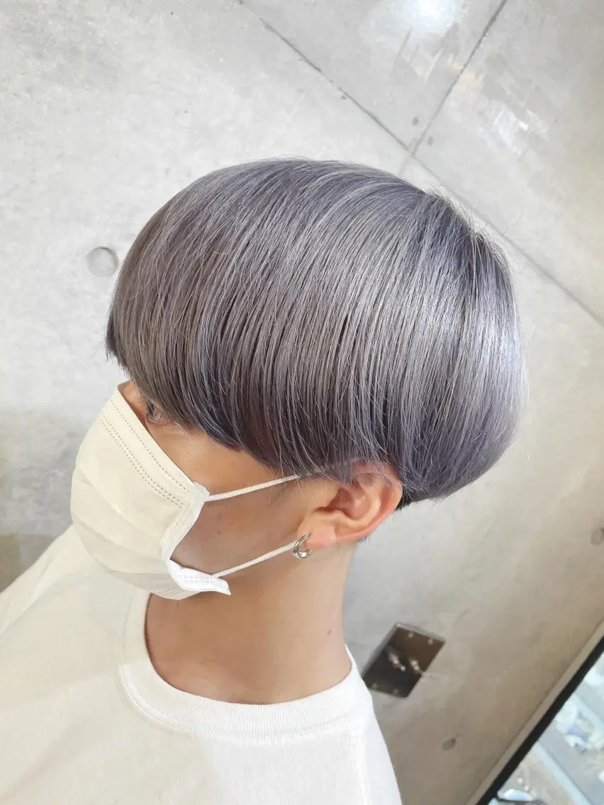 ショート カラー アクアカラー ブリーチ ケアブリーチ 髪質改善 縮毛矯正 LAS 代表 ナガカワ コウヘイのヘアスタイル