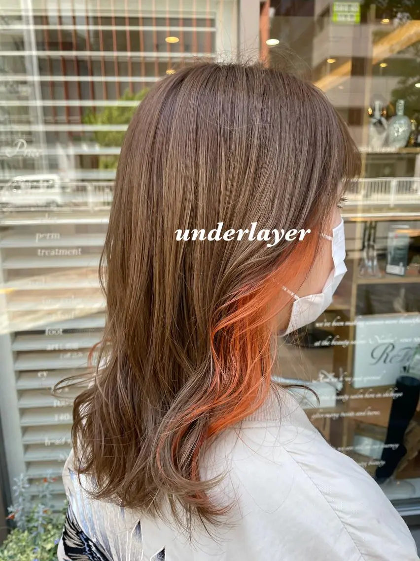 カラー オレンジ ヘアアレンジ 🌿あがりれいなのその他イメージ