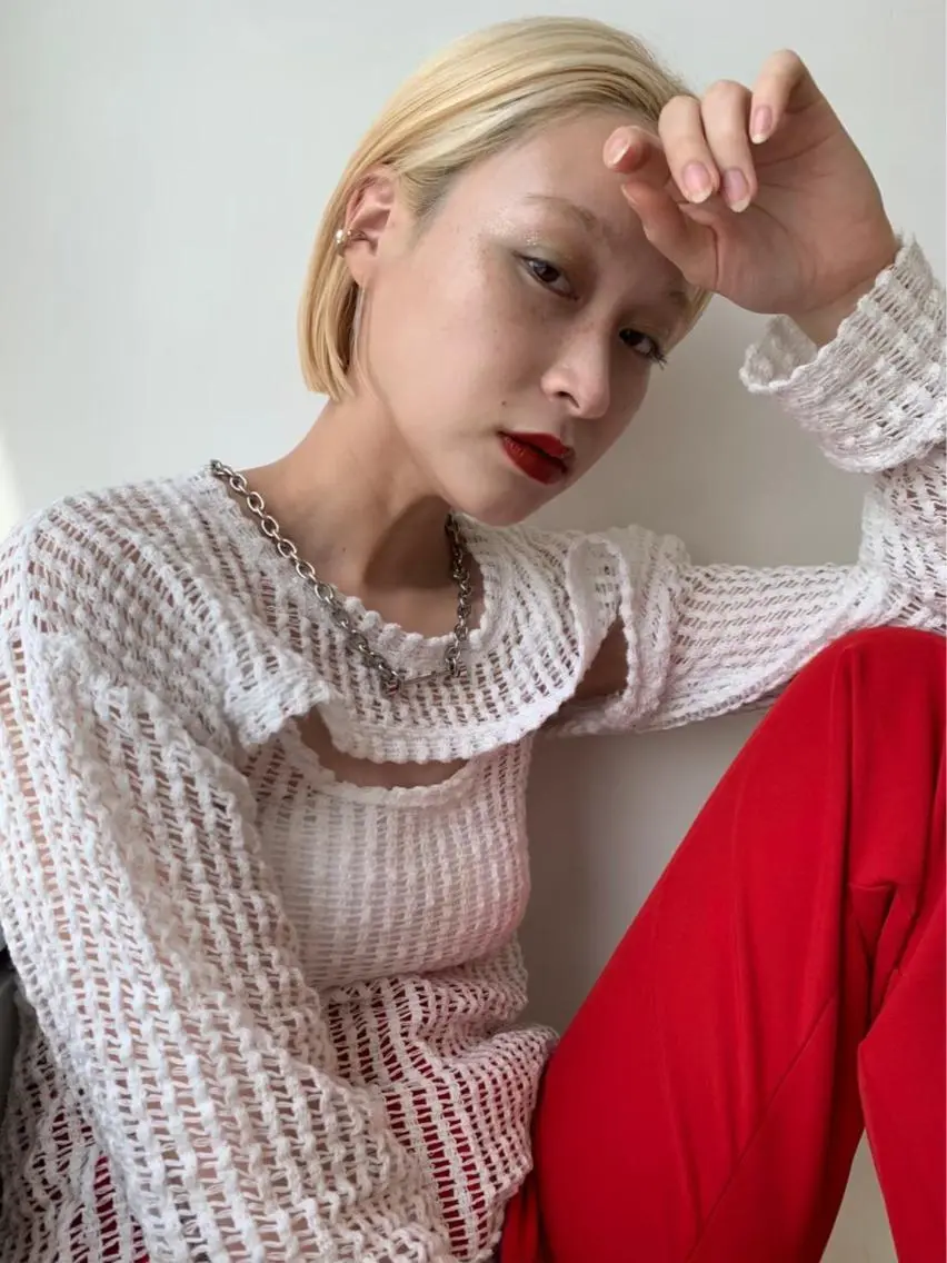 ミディアム ヘアカラー ＨＩ ROのヘアスタイル