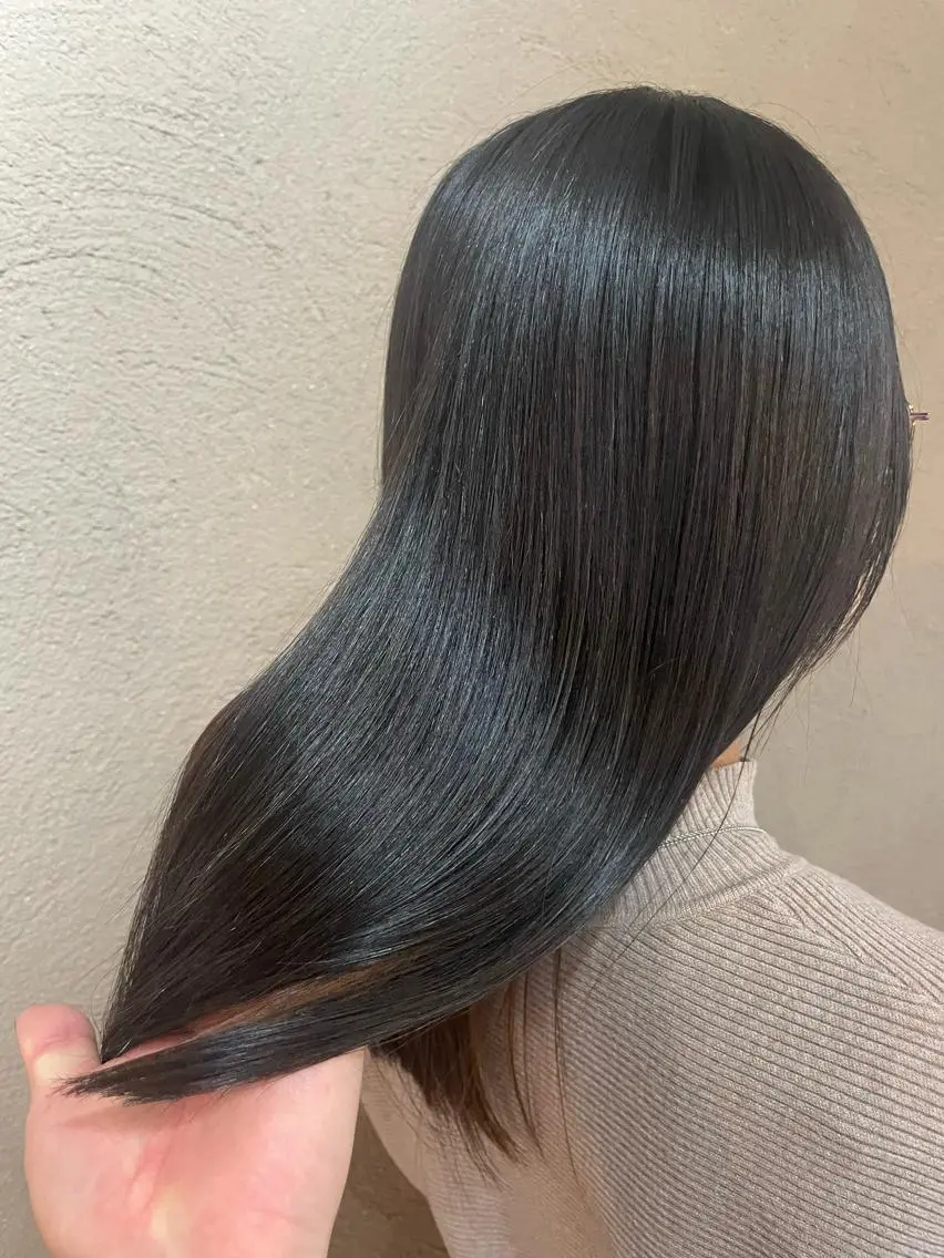 ロング 縮毛矯正 髪質改善 水野のヘアスタイル