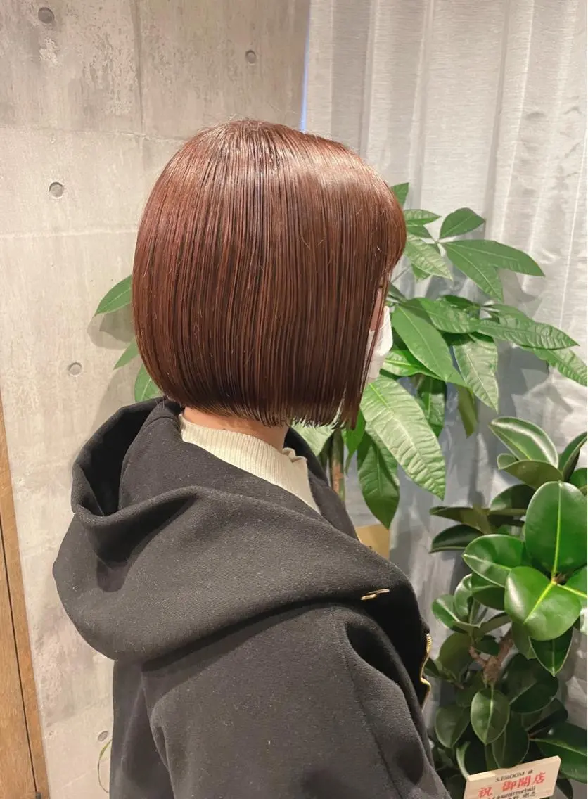 ショート カラー ボブ S.BROOM なんばTAKUYAのヘアスタイル