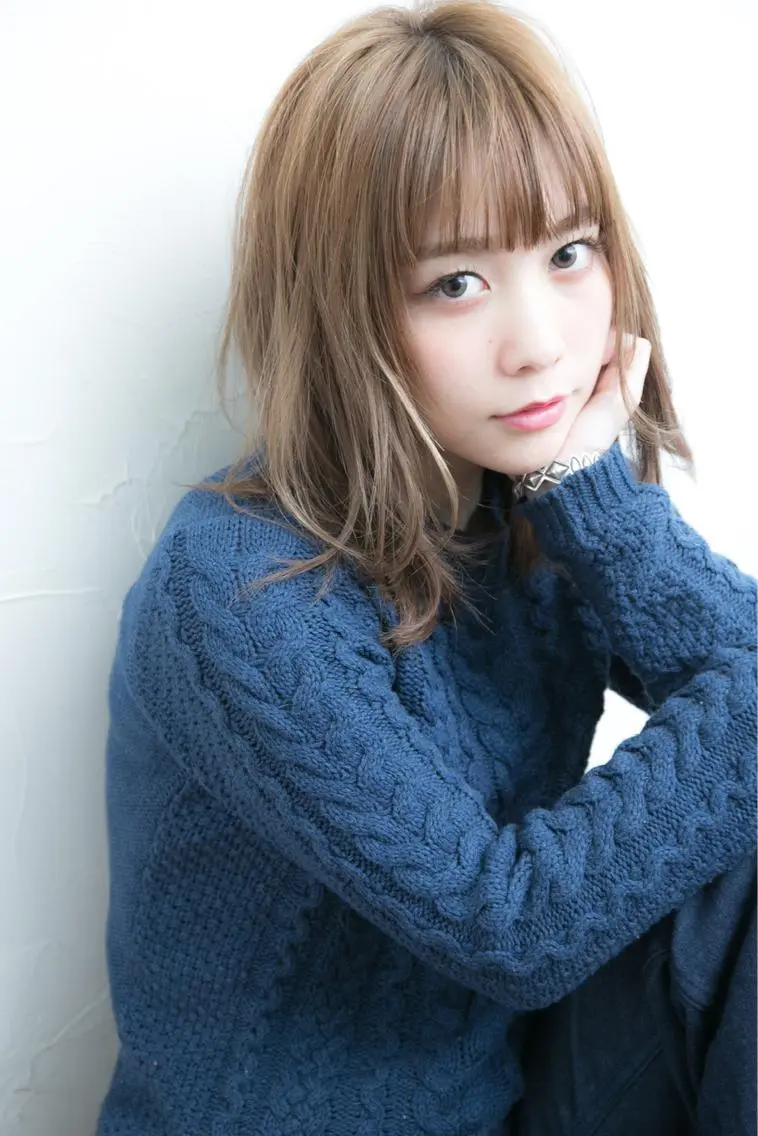 ミディアム カラー ベージュカラー AI 高田馬場店のヘアスタイル