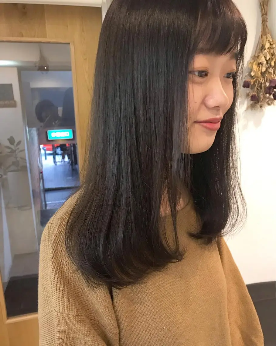 ロング カラー クニモトハルナ ボブ/柔らかカラーのヘアスタイル