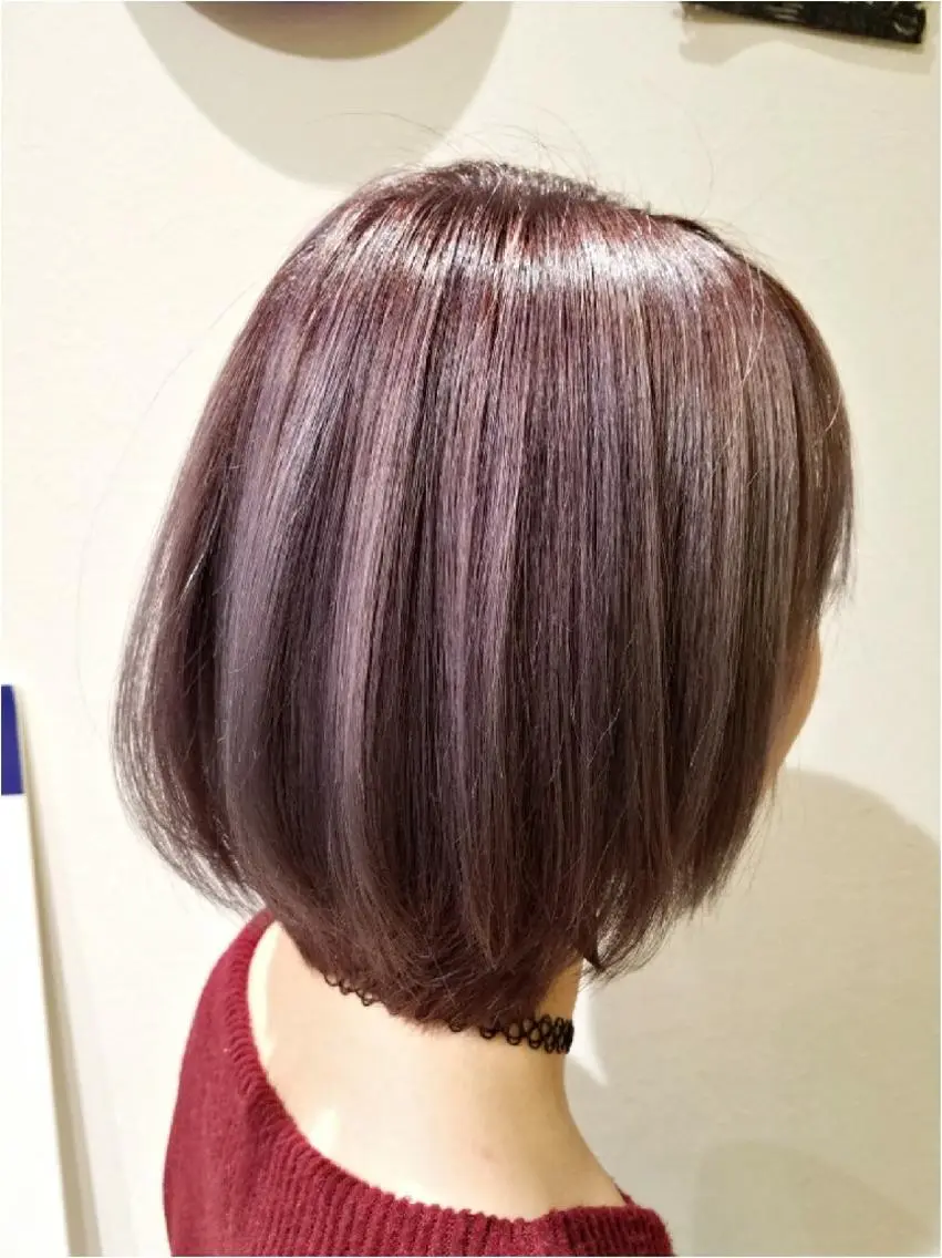 ショート ヘアアレンジ カラー ブルーカラー ブルーバイオレット バイオレットカラー ショートヘア 【髪質改善美容師】t occa茨木篠原健太のヘアスタイル
