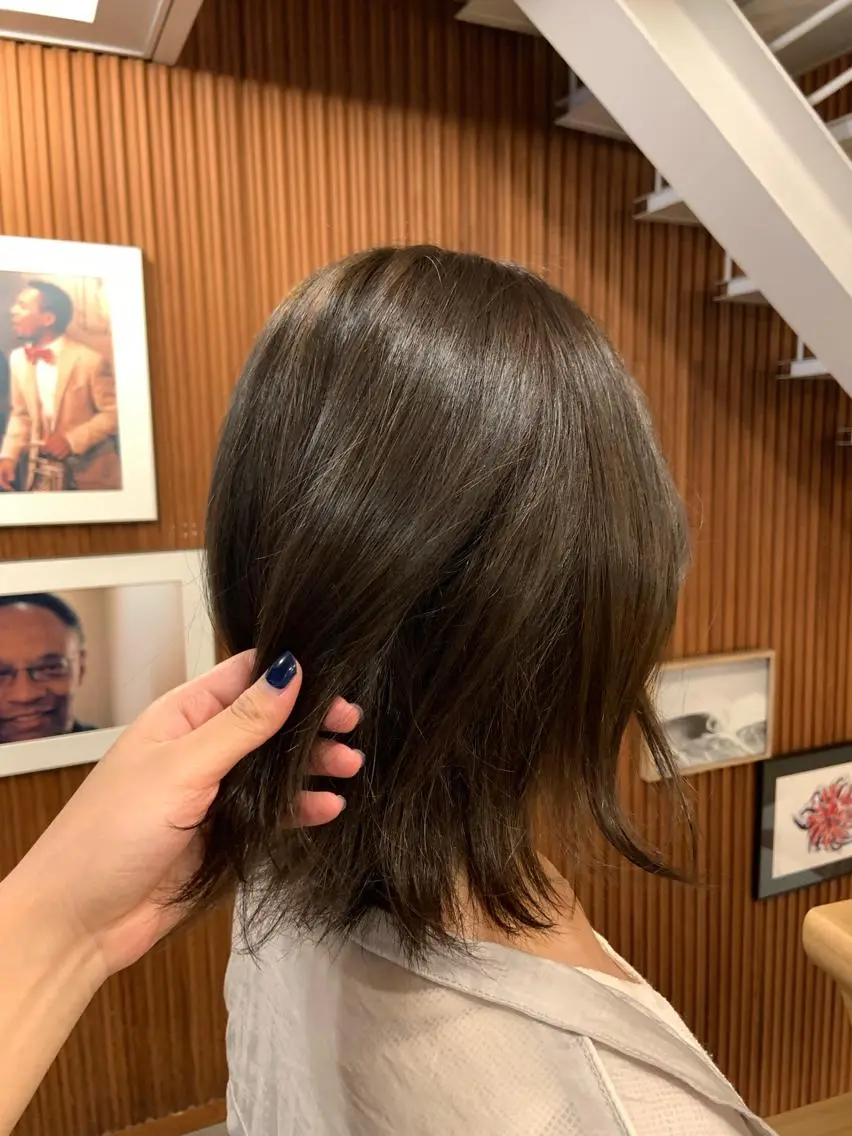 ミディアム アオキ サキ💫のヘアスタイル