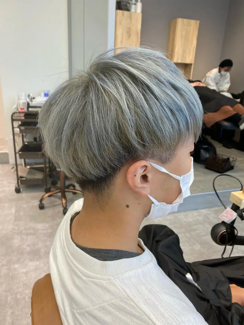 メンズ カット ヘアカラー 赤み消し×髪質改善 🍏上田晃司のヘアスタイル