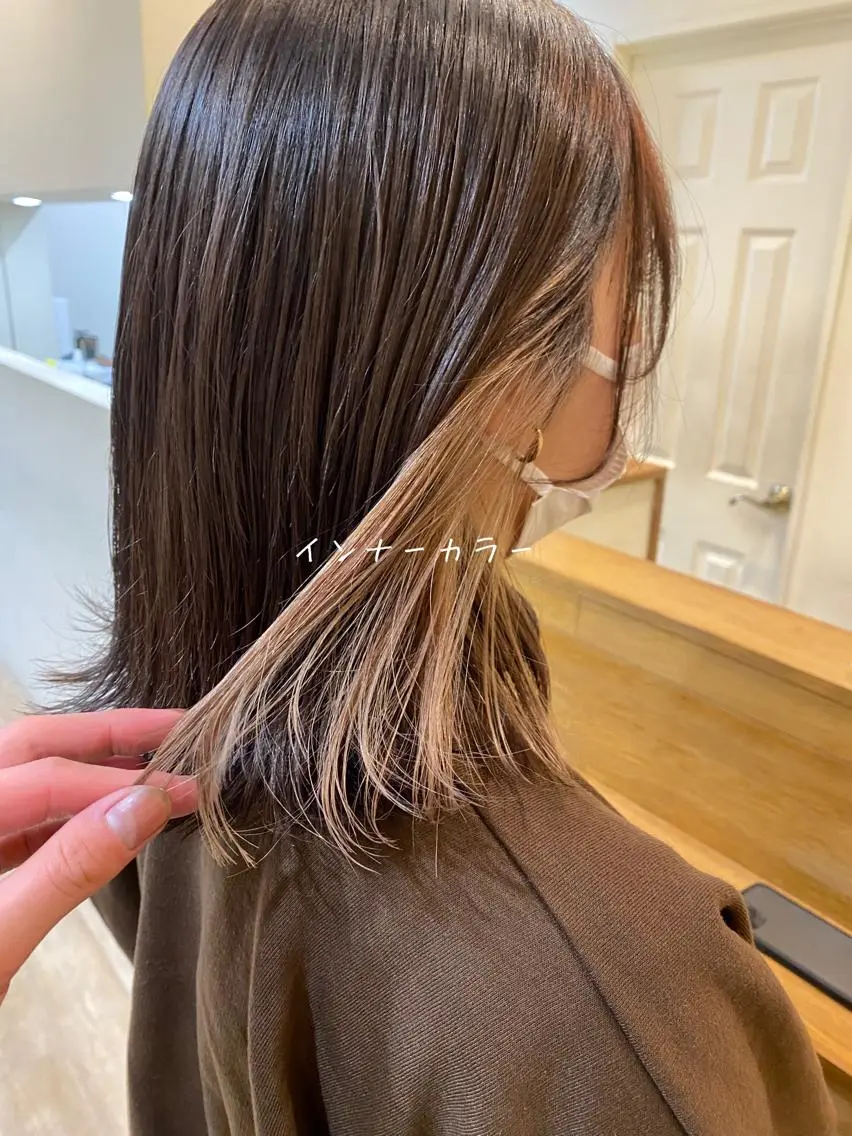 ミディアム ヘアカラー トリートメント CASANE 大橋康智のヘアスタイル