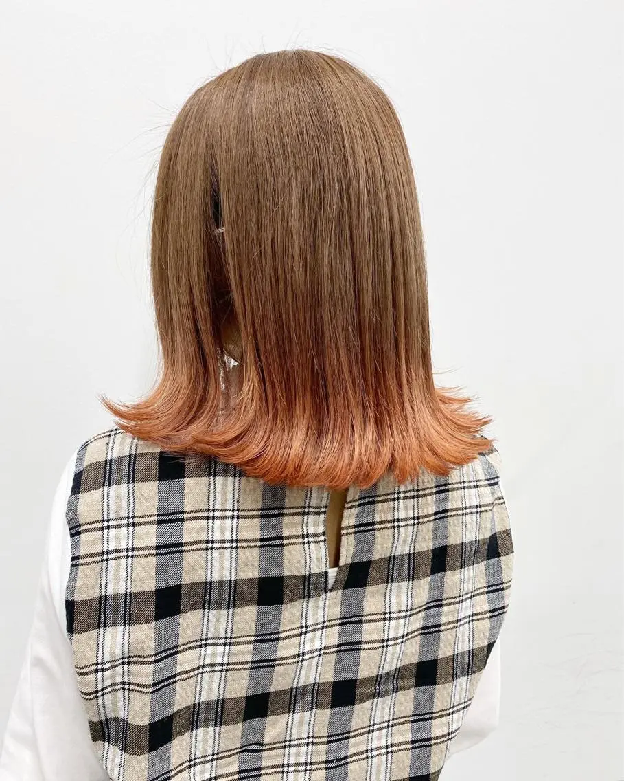 ミディアム カラー パーマ ヘアアレンジ 【公式】amble luxe池袋東口🩷のヘアスタイル
