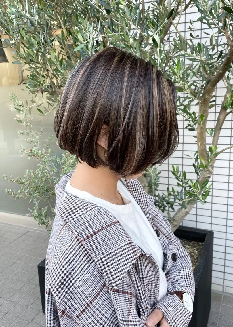 ショート カラー ハイライトカラー ハイライト Mika XELVEのヘアスタイル