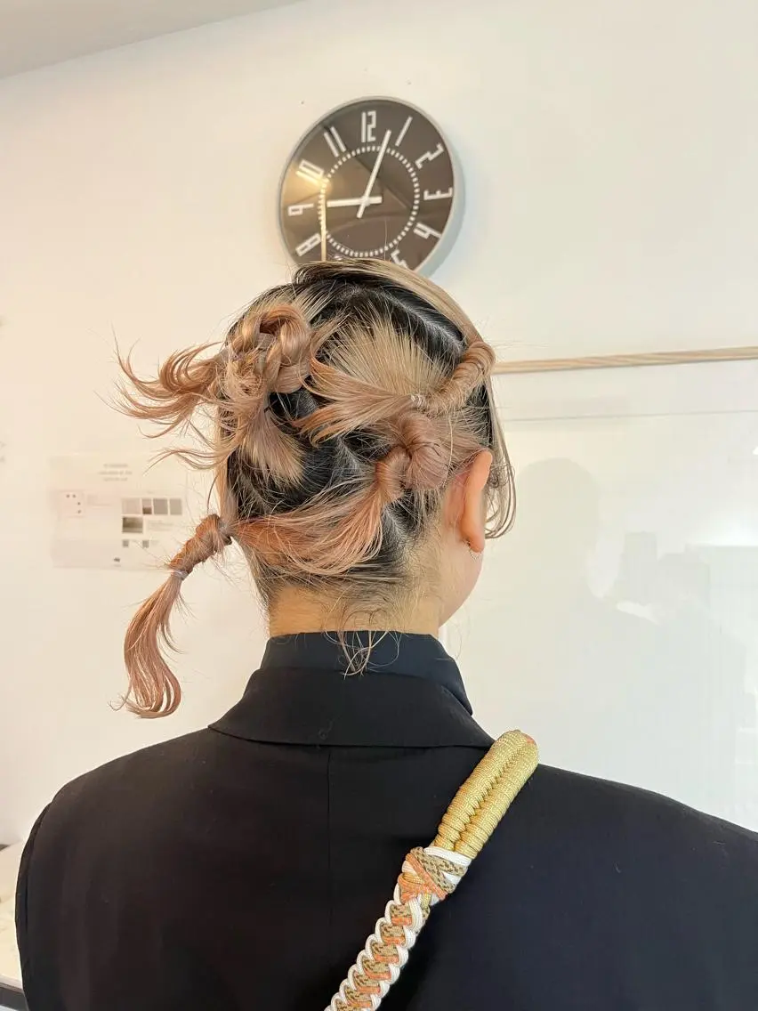 ヘアアレンジ 毛流れセンターパート Sakiのヘアスタイル