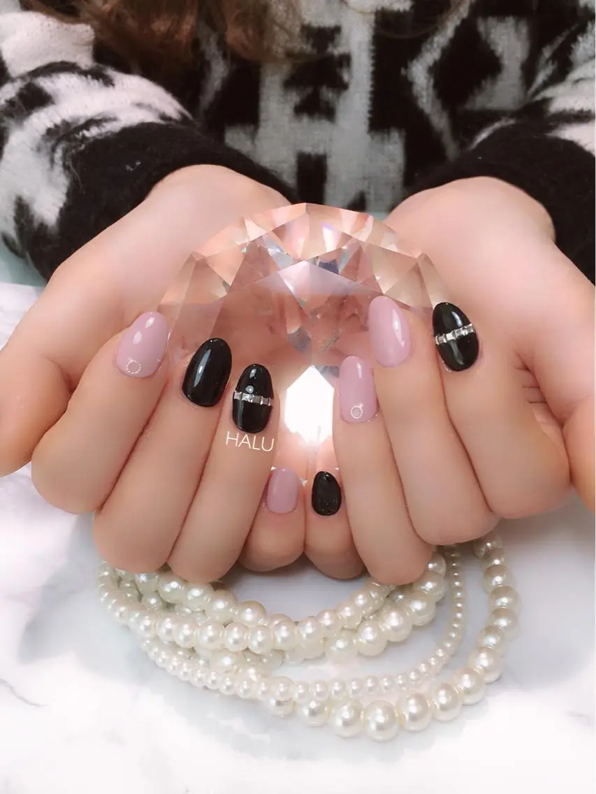 ネイル 持ち込み ピンク HALU ハルのネイルデザイン
