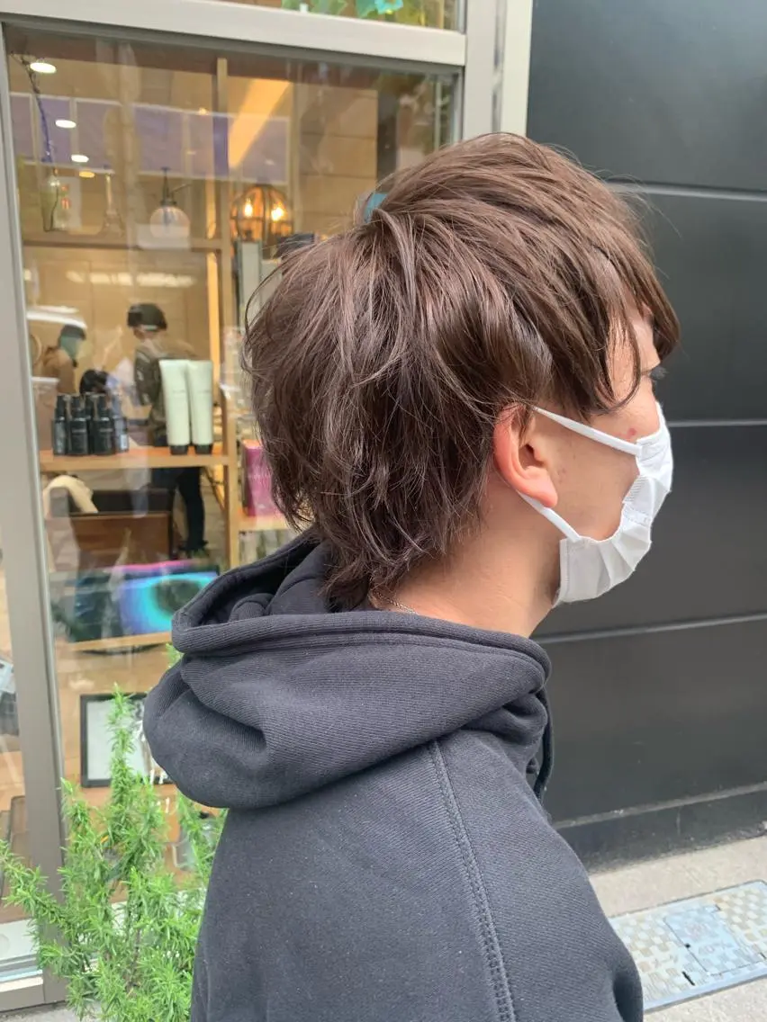 ショート カラー カット ヘアカラー ‪🌿パーマ大好評 メンズ特化🌿ワタルのヘアスタイル