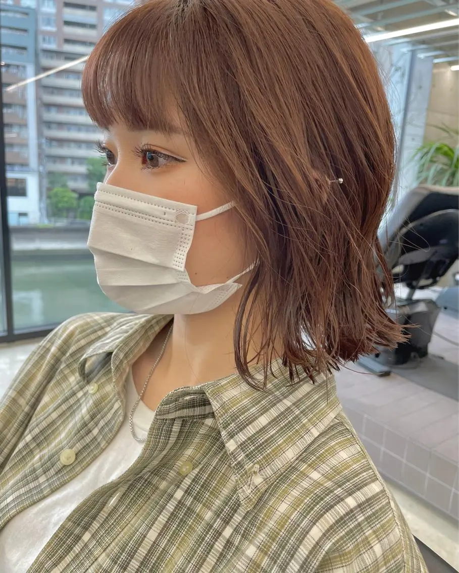 ミディアム ヘアカラー トリートメント 艶髪/透明感カラー tawadaのヘアスタイル