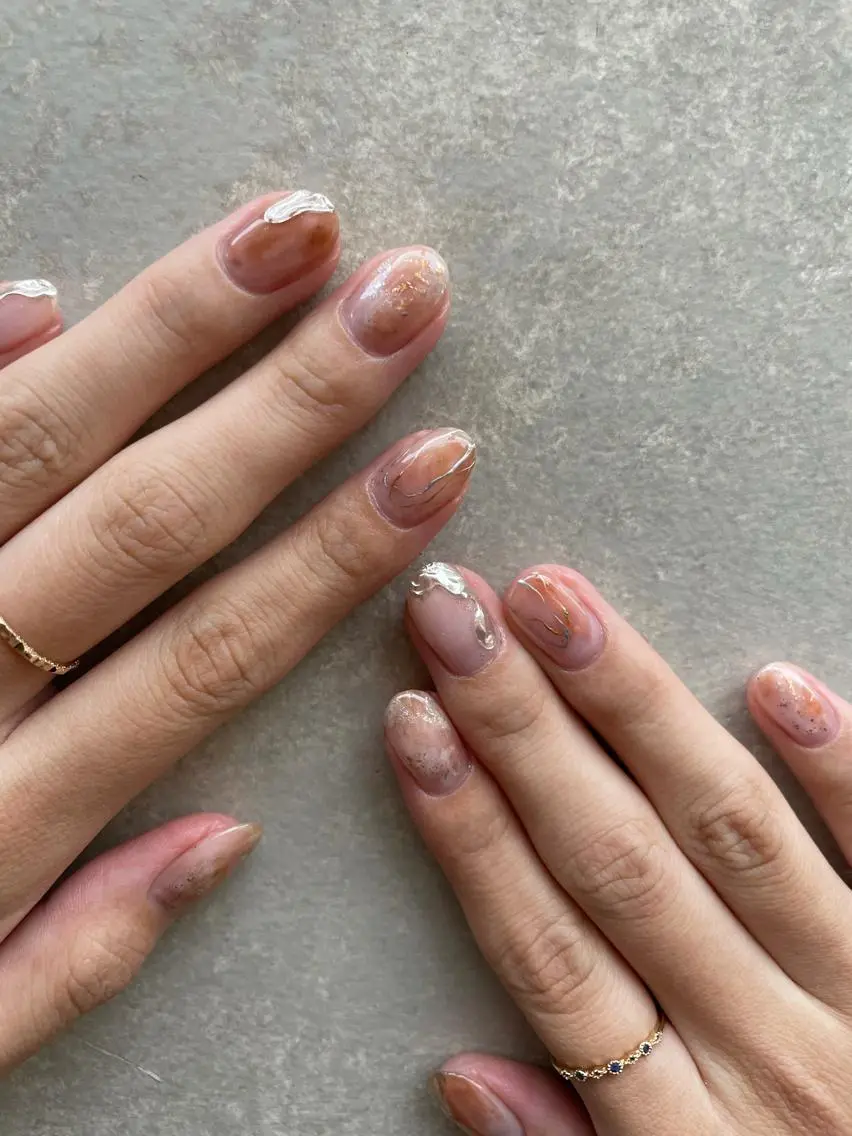 ネイル 【淡色color/ nail】maikoのネイルデザイン
