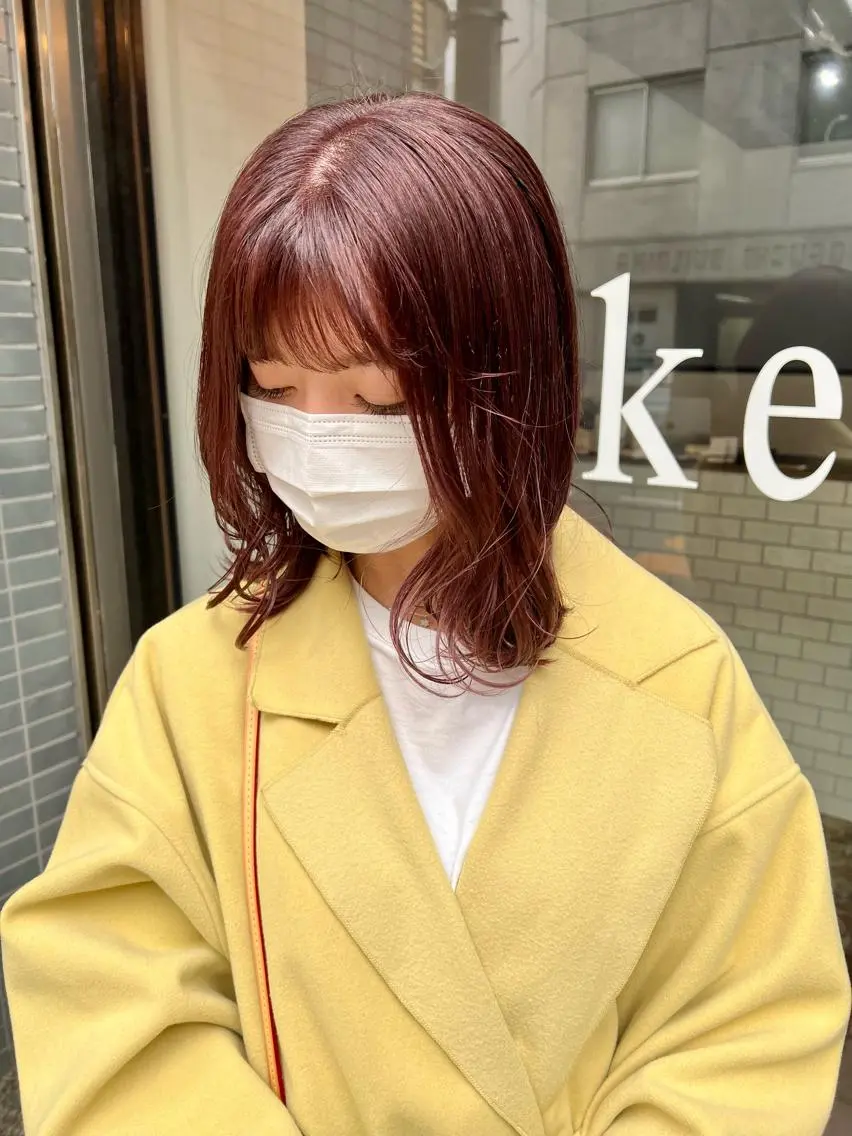 ミディアム カラー ピンクカラー mizuki ニュアンスパーマのその他イメージ