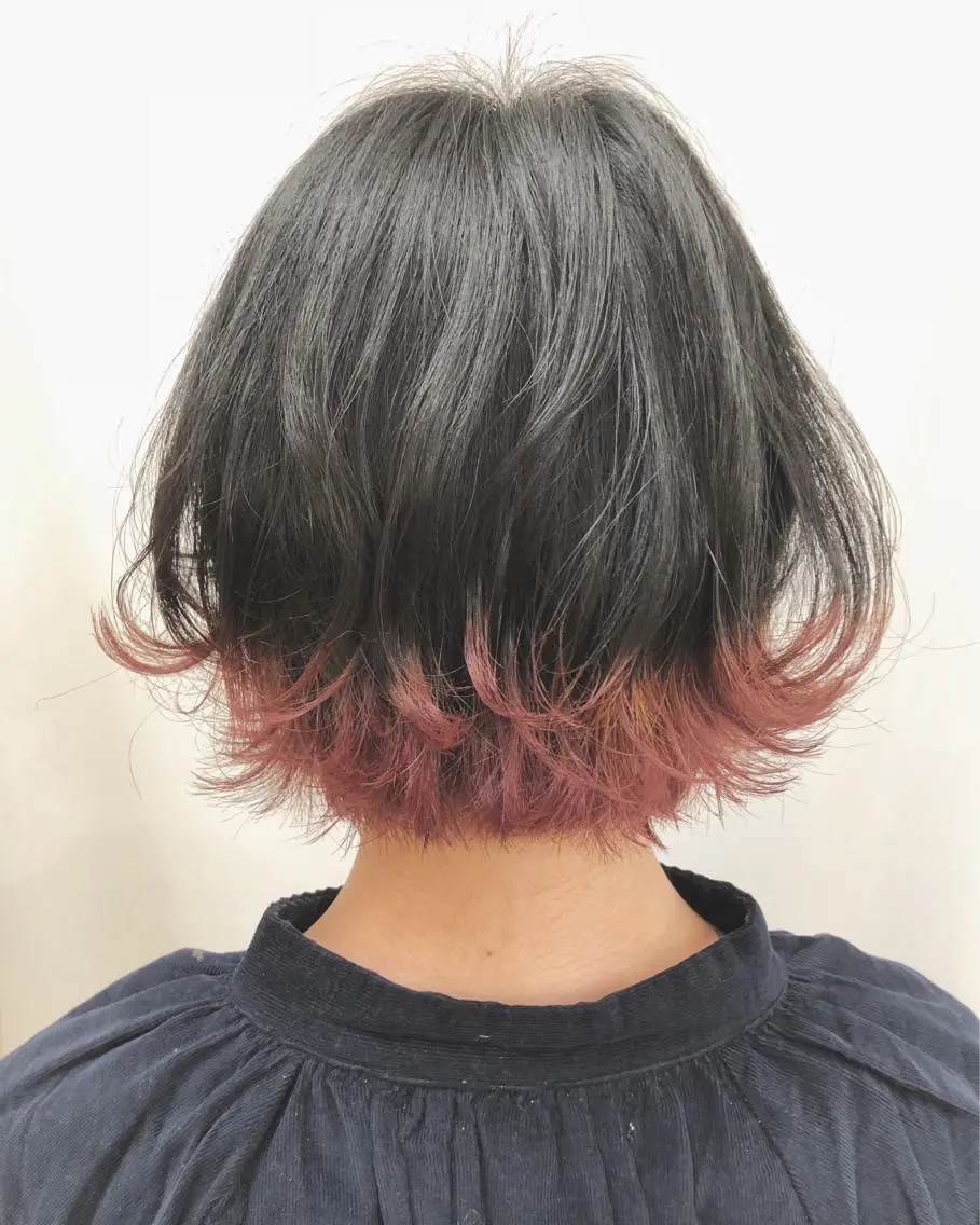 ミディアム カラー デザインカラー 🎀ヘアセット/艶髪 /はやしほのか🎀のヘアスタイル