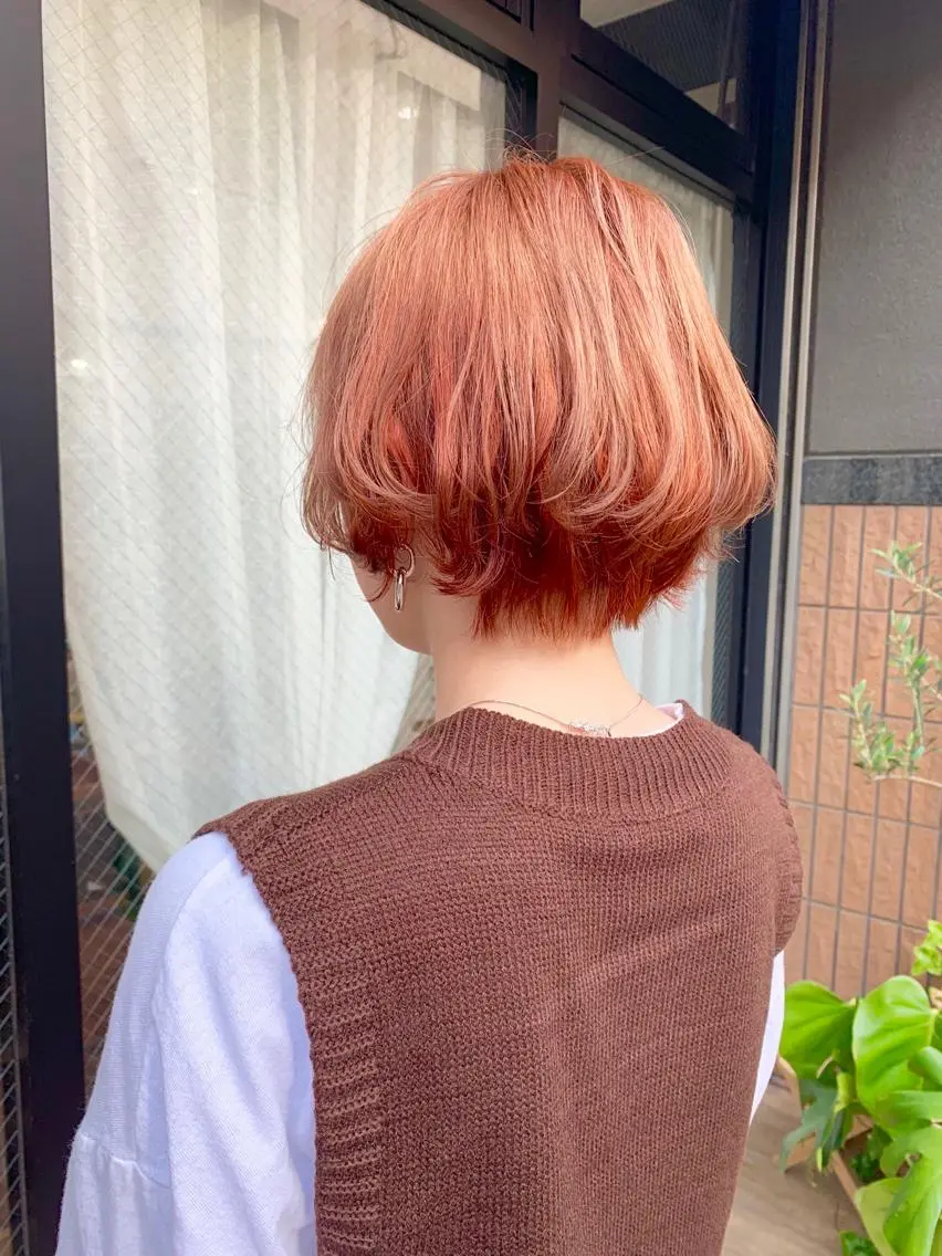 ショート カラー いけだ ひかり ハイライトくびれヘアのヘアスタイル