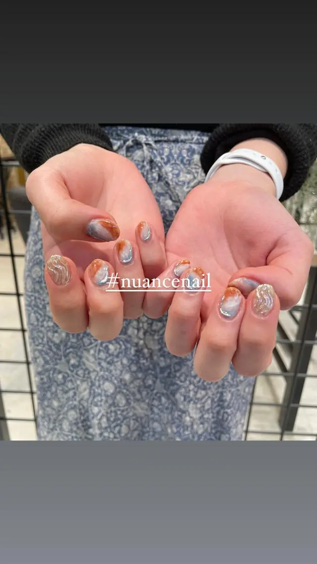 ネイル ジェルネイル パラジェル ハンドネイル 淡色ネイル 🎀moeのネイルデザイン