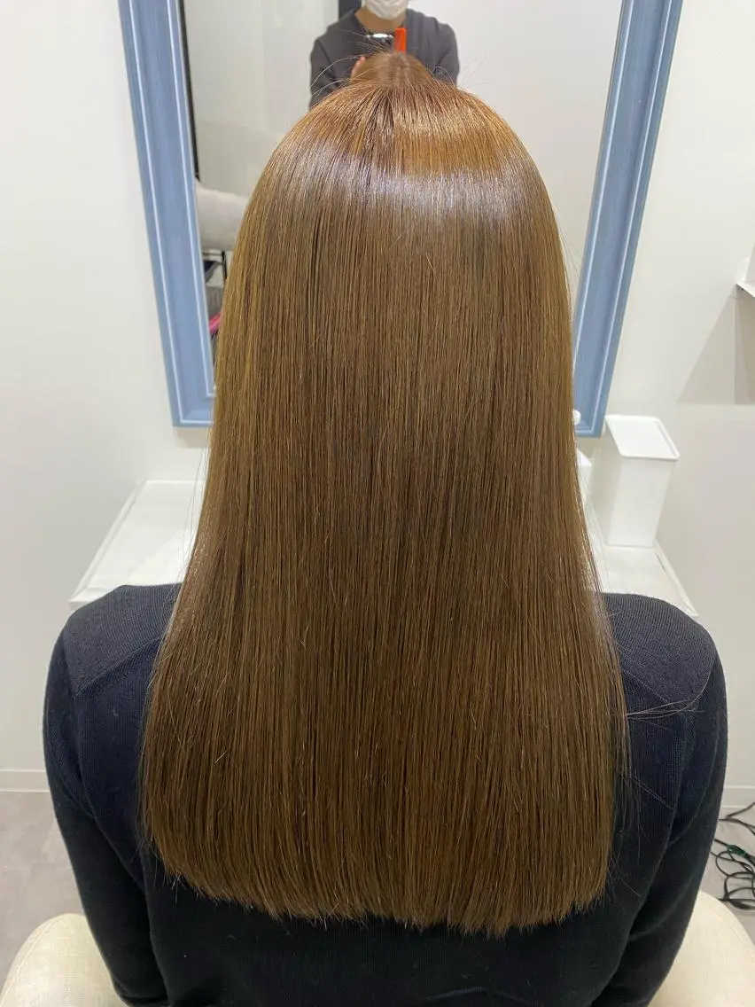 セミロング カット 縮毛矯正 トリートメント 【乾かすだけで革命】 早矢仕正志のヘアスタイル