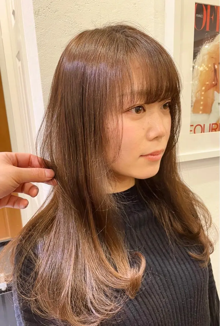 ロング カット ヘアカラー トリートメント ヘッドスパ 縮毛矯正/レイヤー taiga🐯のヘアスタイル
