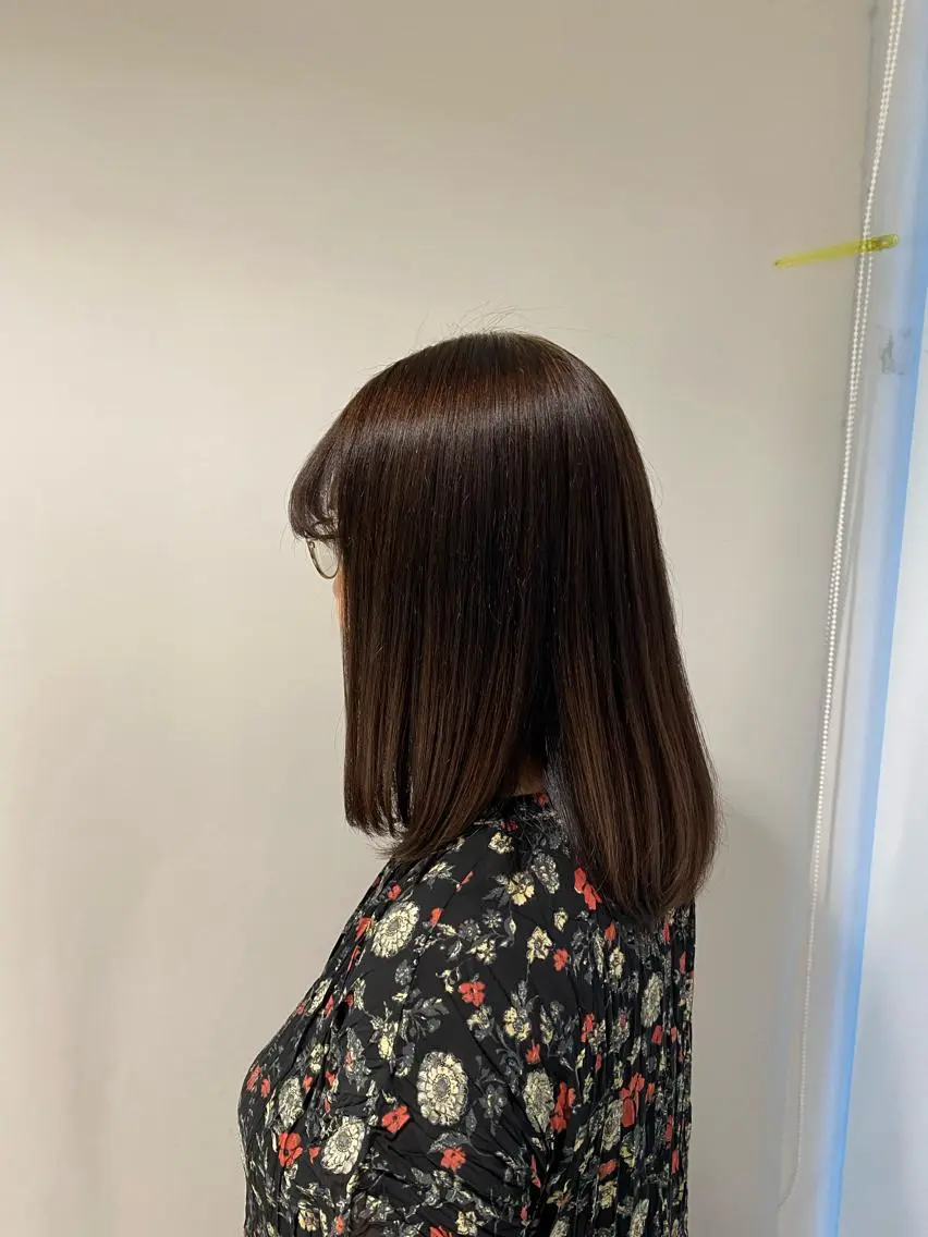 ミディアム パーマ カットモデル 🦋熊田 史織のヘアスタイル