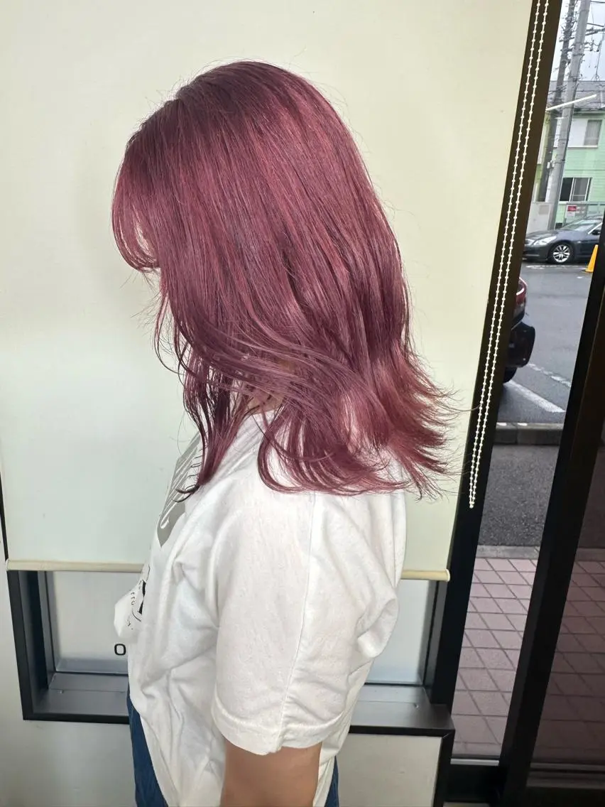 ミディアム カラー カット ヘアカラー トリートメント ブリーチカラー🫧 森　凪沙のヘアスタイル