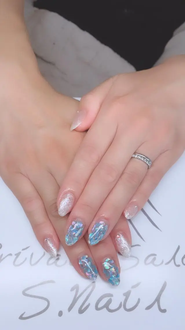ネイル 大分S.Nail ⟡.*💠🫧のネイルデザイン