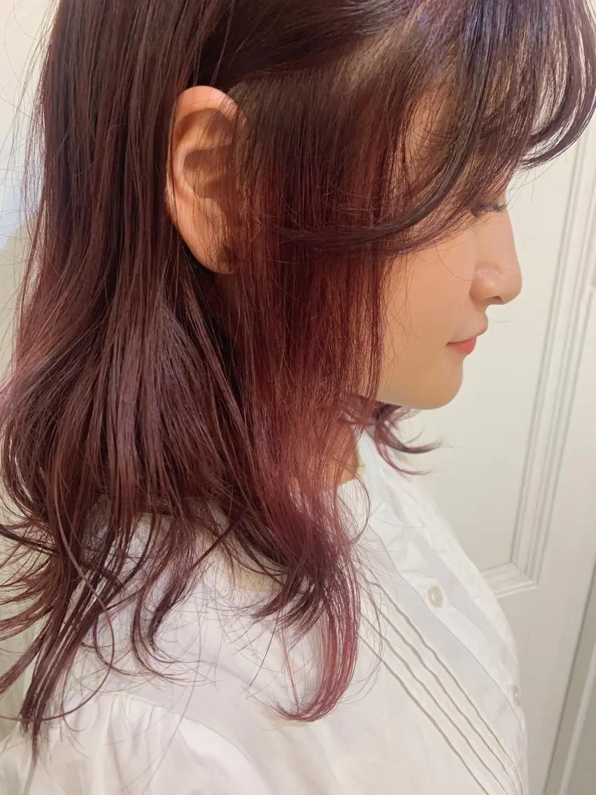 セミロング カラー wakana/ 柔らかベージュカラーのヘアスタイル