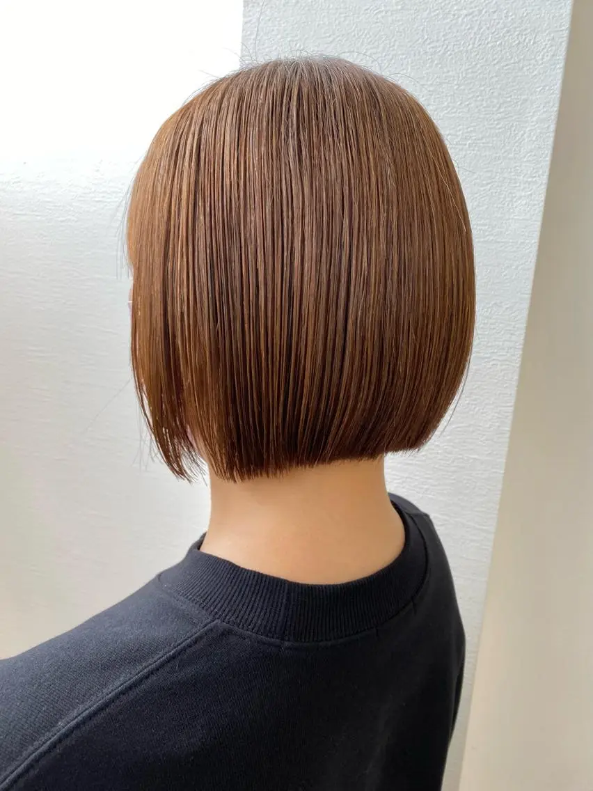 ショート カット トリートメント 顔周り/ブリーチなし /縮毛矯正🫧伊勢のヘアスタイル