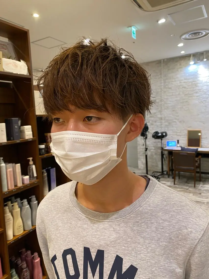 メンズ マッシュ 栗原 瑞稀のヘアスタイル
