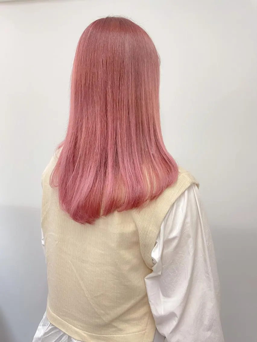 セミロング カラー cherir髪質改善 パーソナルカラー診断のヘアスタイル