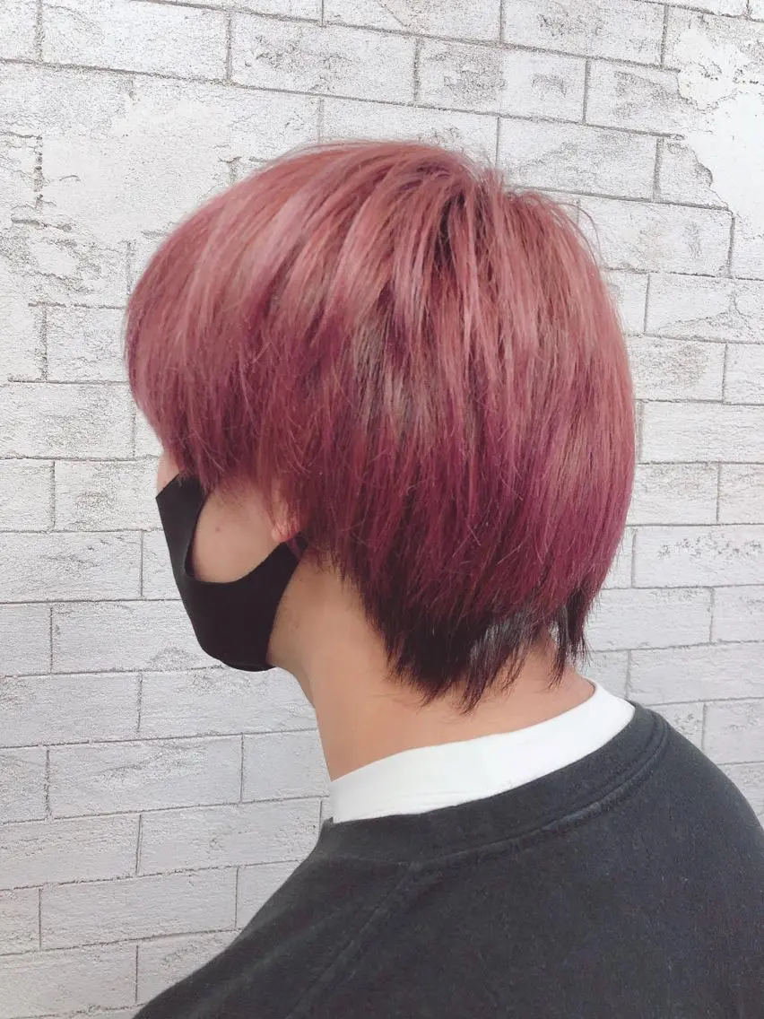 カラー メンズ ヘアカラー トリートメント ヘッドスパ ヘアセット ️韓国ヘア／レイヤー カットYūka❤️のヘアスタイル