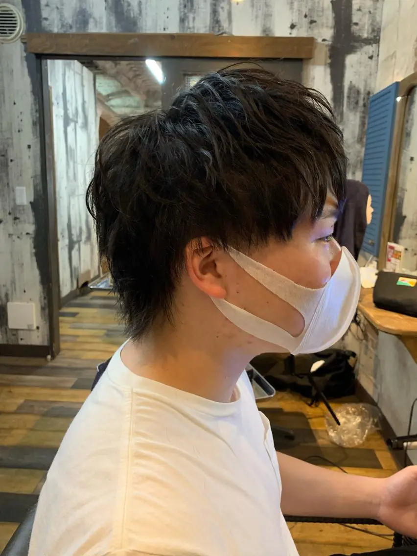 ミディアム メンズ repose日本橋 室町のヘアスタイル