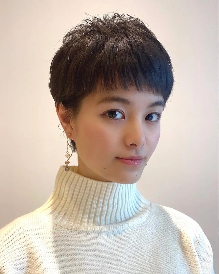 ショート ベリーショート オン眉 ショートヘア 愛されヘア♪ 大森春奈のヘアスタイル