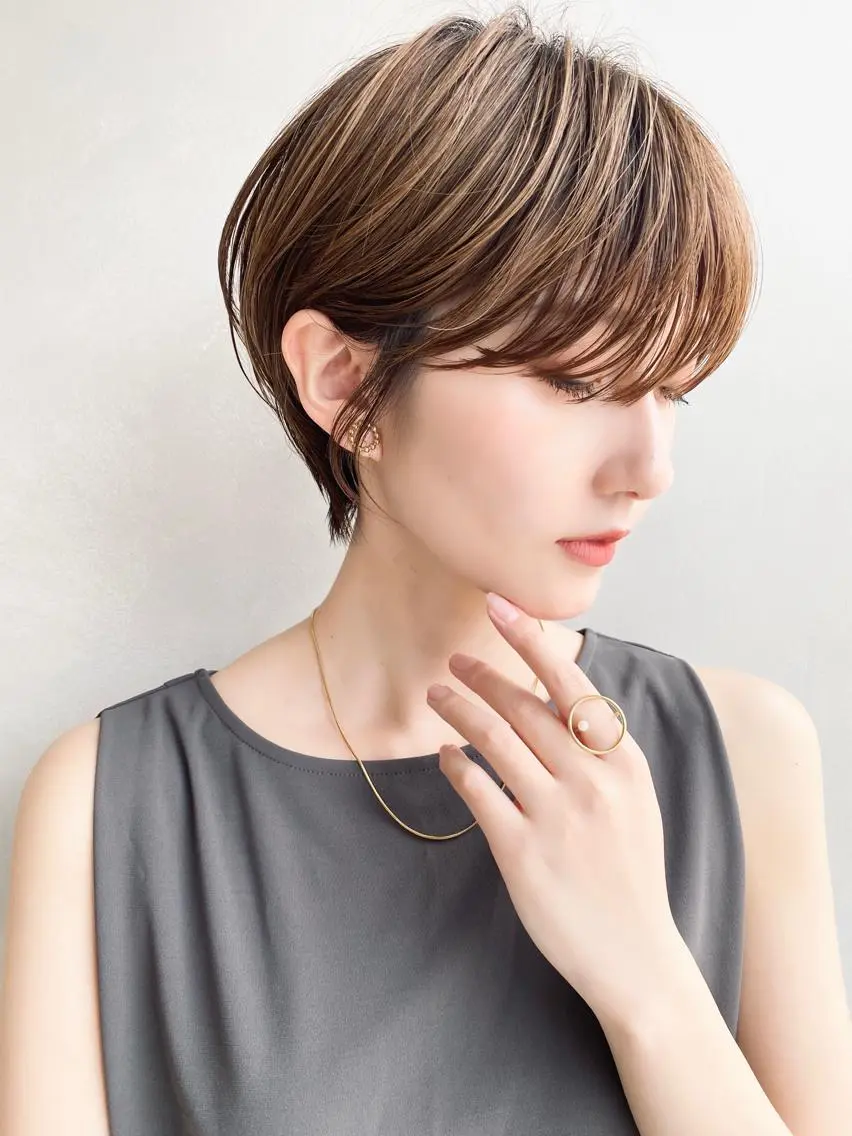 ショート カラー いしばし なおやのヘアスタイル