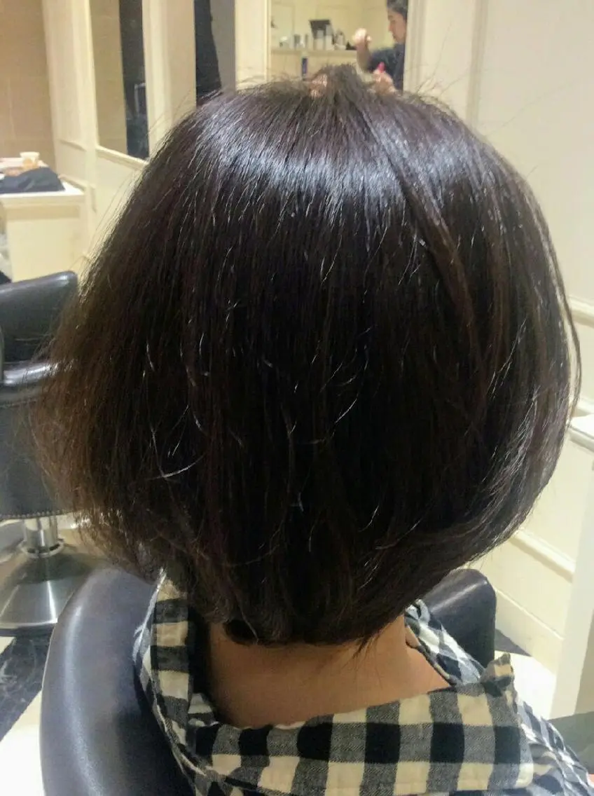 ショート カラー 前下がりボブ オレンジ ボブ 小顔カット 畠村 美智子のヘアスタイル