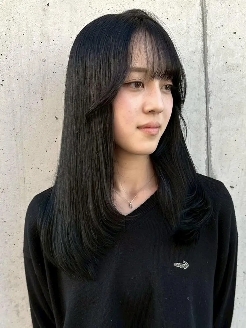 ロング カラー カット 髪質改善/美髪矯正 /高田馬場/Renのヘアスタイル