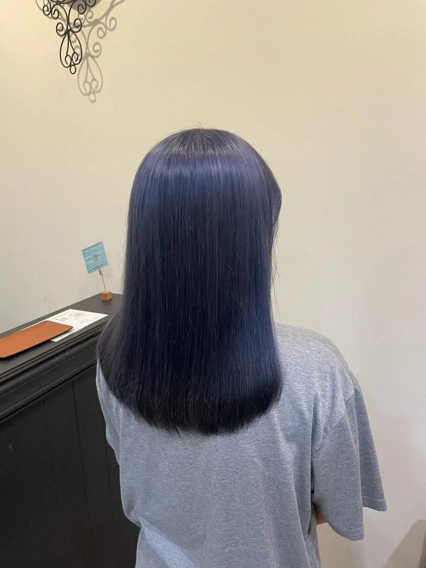 ミディアム カラー ヘアカラー Hikari 髪質改善🩵ᩚ🫧のヘアスタイル