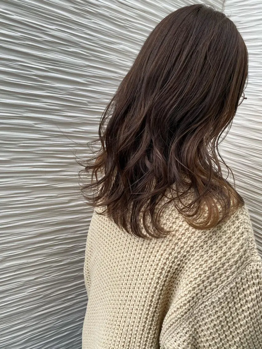 ロング カラー ベージュカラー インナーカラー カット ヘアカラー トリートメント 【浜松・豊橋】 ニシモトのヘアスタイル