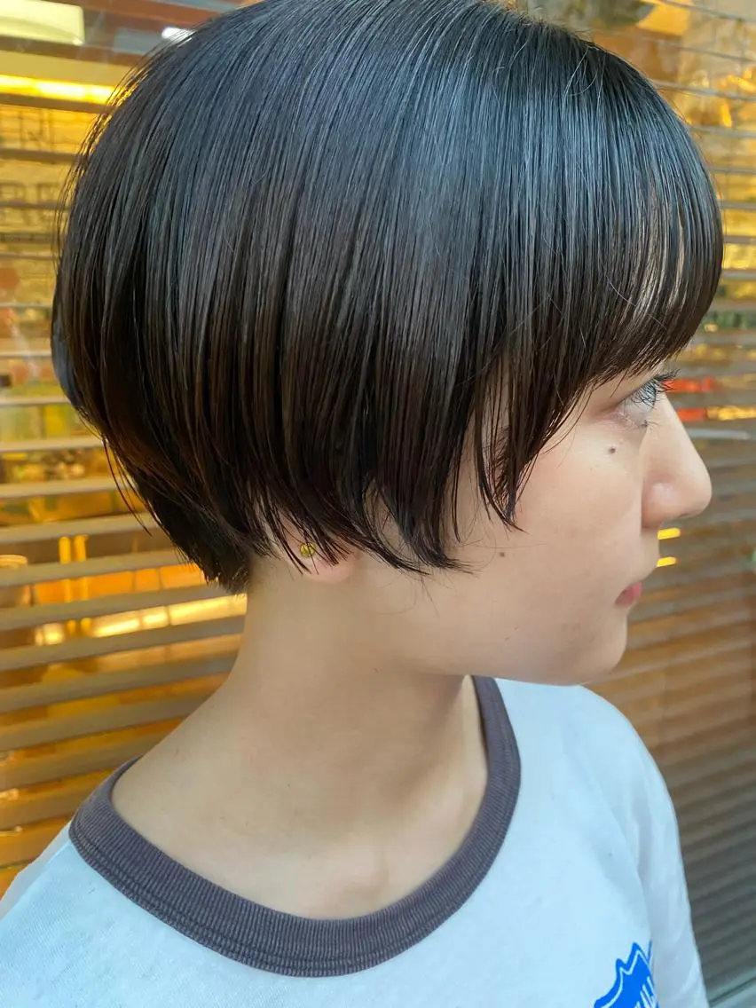 ショート カラー ショートヘア ヘアカラー トリートメント 溝口 ひなこのマツエク・マツパデザイン