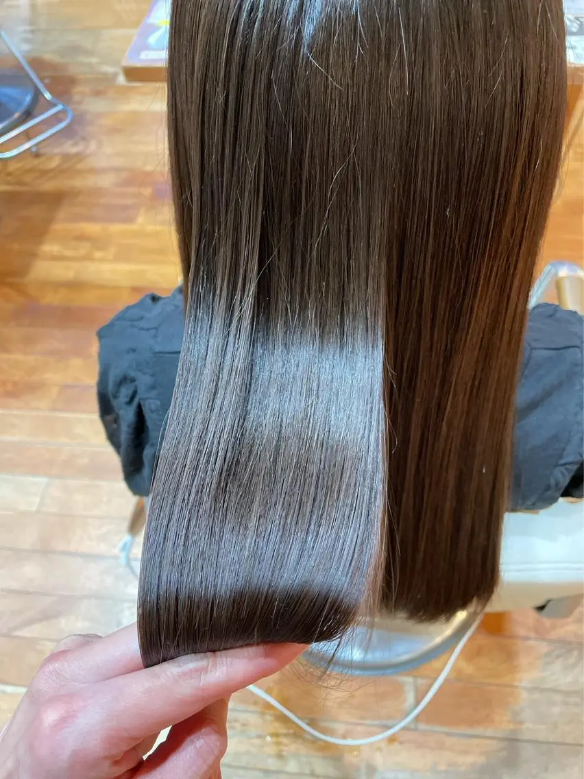 ロング カラー カット ヘアカラー トリートメント 川田 理紗子のヘアスタイル