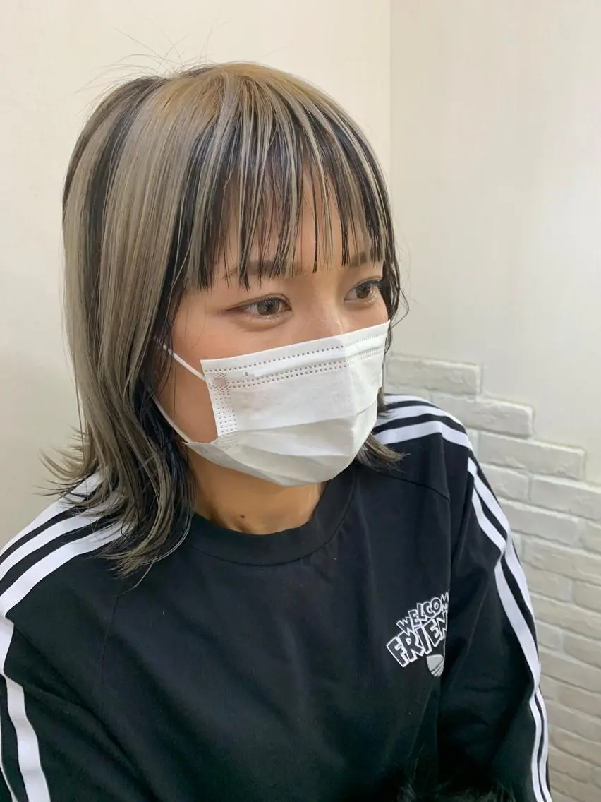 ショート カラー ヘアアレンジ きむえり/髪質改善 /うねり広がり改善のヘアスタイル