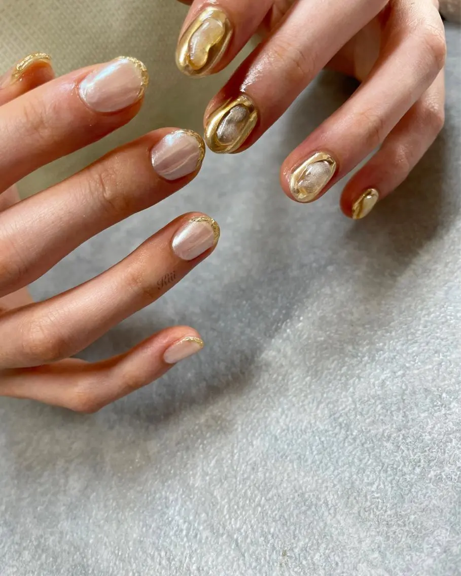ネイル ハンドネイル フットネイル kiii.__ ✴︎*のネイルデザイン